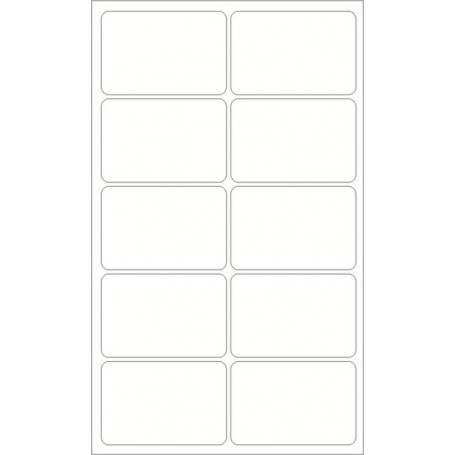 龍德 LD-556 透明保護貼紙 透明PET材質 透明 40x60mm 10格 10000張/包