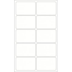 龍德 LD-555 透明保護貼紙 透明PET材質 透明 40x60mm 10格 1000張/包