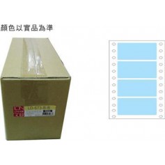 龍德 LD-673-B-B(藍)36X70MM 電腦連續標籤 色模造材質 藍色 36x70mm 4格 8000張/箱