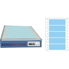 龍德 LD-672-B-A(藍)28X70MM 電腦連續標籤 色模造材質 藍色 28x70mm 5格 750張/盒