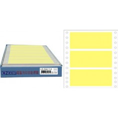 龍德 LD-644-Y-A(黃)48X140MM 電腦連續標籤 色模造材質 黃色 48x140mm 3格 450張/盒