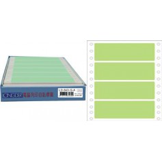 龍德 LD-643-G-A(綠)36X140MM 電腦連續標籤 白模造材質 綠色 36x140mm 4格 600張/盒