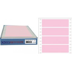 龍德 LD-643-R-A(紅)36X140MM 電腦連續標籤 色模造材質 紅色 36x140mm 4格 600張/盒