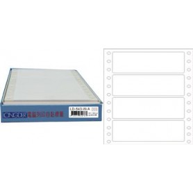 龍德 LD-643-W-A(白)36X140MM 電腦連續標籤 白模造材質 白色 36x140mm 4格 600張/盒