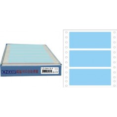龍德 LD-644-B-A(藍)48X140MM 電腦連續標籤 色模造材質 藍色 48x140mm 3格 450張/盒