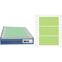 龍德 LD-634-G-A(綠)48X130MM 電腦連續標籤 色模造材質 綠色 48x130mm 3格 450張/盒
