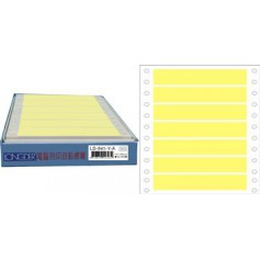 龍德 LD-641-Y-A(黃)18X140MM 電腦連續標籤 色模造材質 黃色 18x140mm 7格 1050張/盒