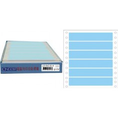 龍德 LD-642-B-A(藍)24X140MM 電腦連續標籤 色模造材質 藍色 24x140mm 6格 900張/盒
