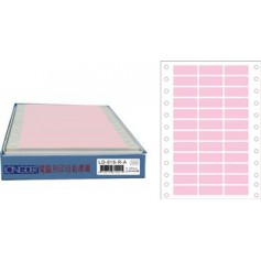 龍德 LD-616-R-A(紅)11X30MM 電腦連續標籤 色模造材質 紅色 11x30mm 36格 5400張/盒