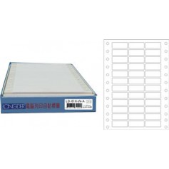 龍德 LD-616-W-A(白)11X30MM 電腦連續標籤 白模造材質 白色 11x30mm 36格 5400張/盒