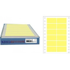 龍德 LD-615-Y-A(黃)24X54MM 電腦連續標籤 色模造材質 黃色 24x54mm 12格 1800張/盒