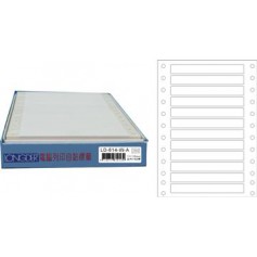 龍德 LD-614-W-A(白)11X110MM 電腦連續標籤 白模造材質 白色 11x110mm 12格 1800張/盒