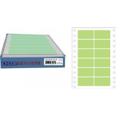 龍德 LD-615-G-A(綠)24X54MM 電腦連續標籤 色模造材質 綠色 24x54mm 12格 1800張/盒