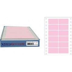 龍德 LD-615-R-A(紅)24X54MM 電腦連續標籤 色模造材質 紅色 24x54mm 12格 1800張/盒