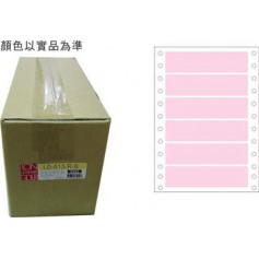 龍德 LD-613-R-B(紅)24X110MM 電腦連續標籤 色模造材質 紅色 24x110mm 6格 12000張/箱