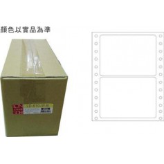 龍德 L-610-W-B(白)74X110MM 電腦連續標籤 白模造材質 白色 74x110mm 2格 4000張/箱