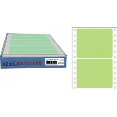 龍德 LD-604-G-A(綠)74X90MM 電腦連續標籤 色模造材質 淺綠色 74x90mm 2格 300張/盒