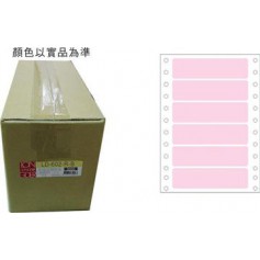 龍德 LD-602-R-B(紅)24X90MM 電腦連續標籤 色模造材質 粉紅色 24x90mm 6格 12000張/箱