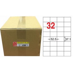 龍德 LD-847-TL-B A4雷射影印電腦標籤 透明PET材質 透明 30x90mm 18格 750大張