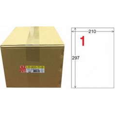 龍德 LD-800-TI-B A4噴墨影印電腦標籤 透明PET材質 透明 297x210mm 1格 750大張