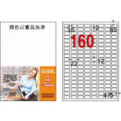 龍德 LD-8100-W-C A4三用電腦標籤 160格 白色 20大張