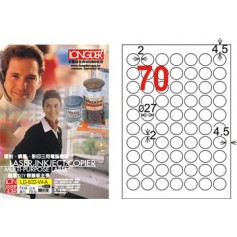 龍德 LD-822-W-A A4三用電腦標籤 70格 白色 105大張