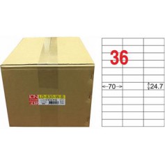 龍德 LD-830-W-B A4三用電腦標籤 36格 白色 1000大張