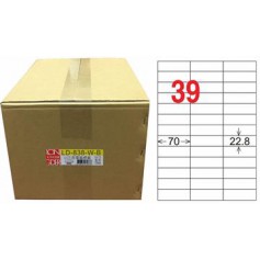 龍德 LD-838-W-B A4三用電腦標籤 39格 白色 1000大張