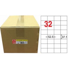 龍德 LD-846-W-B A4三用電腦標籤 32格 白色 1000大張