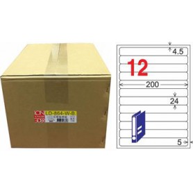 龍德 LD-865-W-B A4三用電腦標籤 16格 白色 1000大張