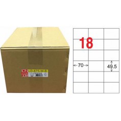 龍德 LD-875-W-B A4三用電腦標籤 18格 白色 1000大張