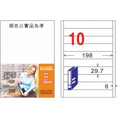 龍德 A系列 白色銅版雷射影印標籤 中包105 大張