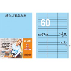 龍德 B系列 淺藍三用電腦標籤 大包1000 大張