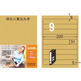 龍德 C系列 牛皮紙三用電腦標籤 中包105 大張