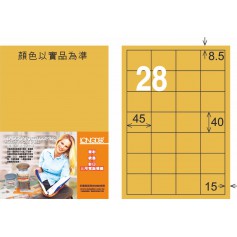 龍德 M系列 金色PET標籤 小包15大張