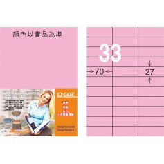 龍德 R系列 粉紅三用電腦標籤 大包1000 大張