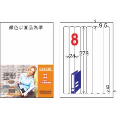龍德 WR系列 白色可再貼三用電腦標籤 中包105 大張