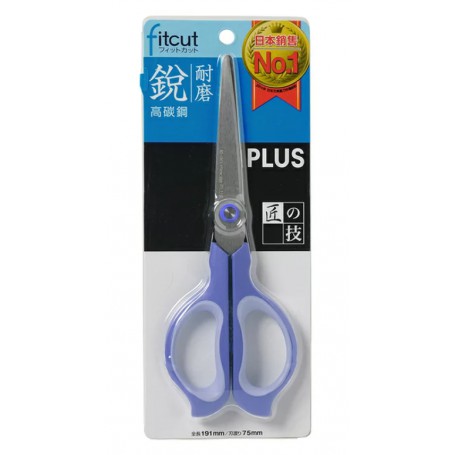 PLUS 耐磨剪刀 SC-180S 藍