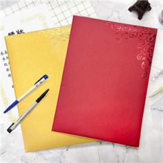 四季紙品禮品 A4證書獎狀夾 紅 精裝 畢業證書夾 聘書夾 結婚證書