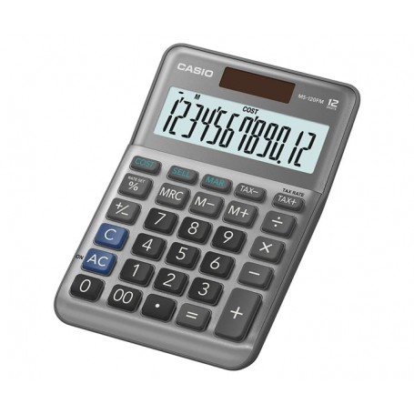 [公司貨 2 年保固]CASIO 計算機 MS-120FM 12 位數 成本售價利潤 金屬面板迷你桌上型計算機