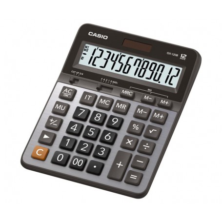 [公司貨 2 年保固]CASIO 計算機 GX-120B 12 位數 超大顯示幕 桌上型計算機
