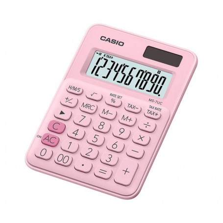 [公司貨 2 年保固]CASIO 計算機 MS-7UC 馬卡龍系列 10 位數迷你桌上型計算機（5 色）