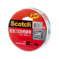 3M Scotch 116 超強力雙面泡棉膠帶 24mm x 3yd